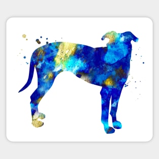 Blue Lacy Dog Dog Watercolor Painting Sticker